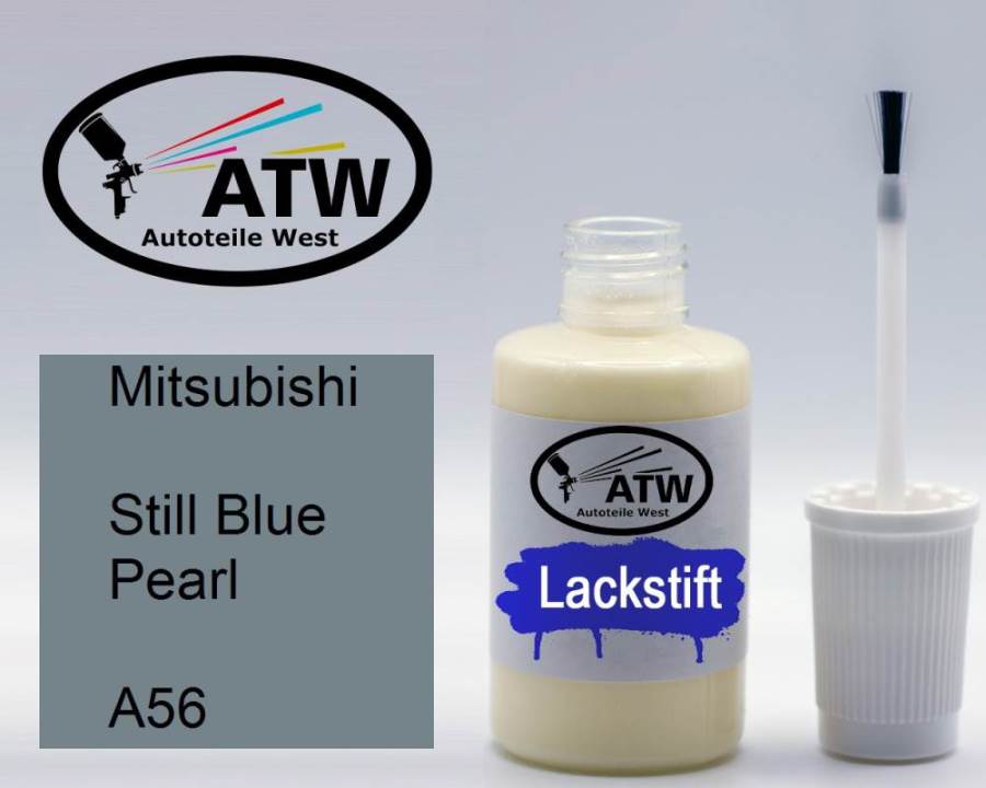 Mitsubishi, Still Blue Pearl, A56: 20ml Lackstift, von ATW Autoteile West.